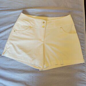 White Salanzger Golf shorts